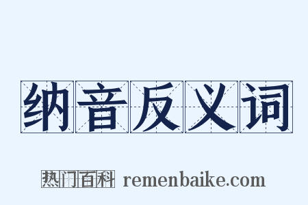 纳音反义词是什么意思的图片